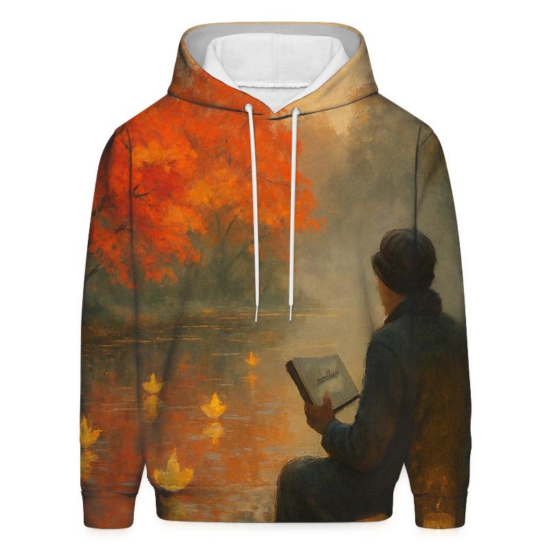 Maple Lantern Reflection graphic hoodies