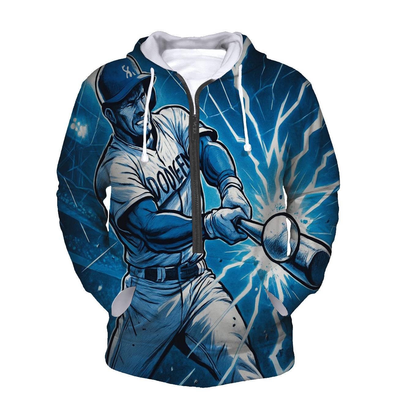 Dodger Blue Lightning Swing hoodie trends