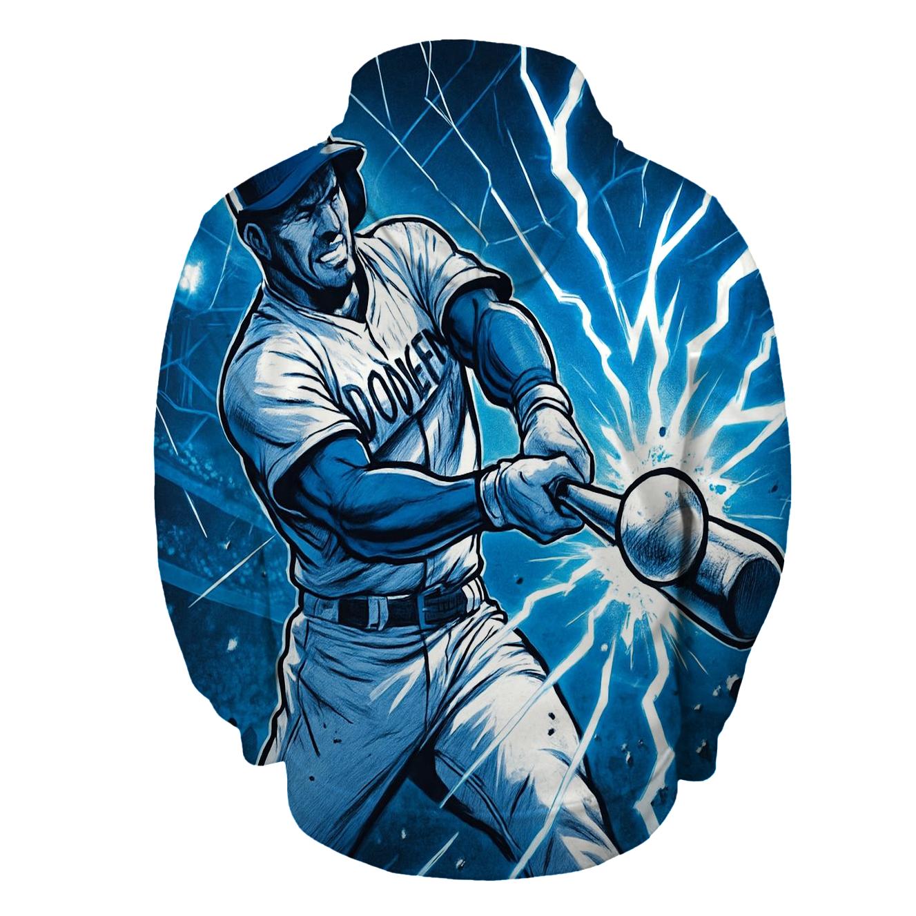 Dodger Blue Lightning Swing hoodie trends