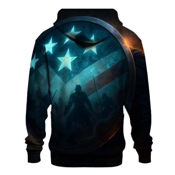 Shield Of Stars Formation pullover hoodies