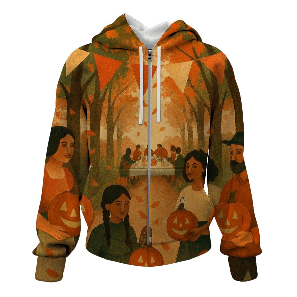 Harvest Lantern Procession lightweight hoodies