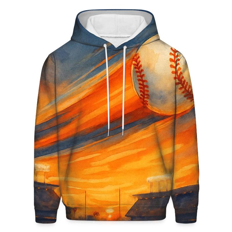 Sunset Home Run Arc custom hoodies