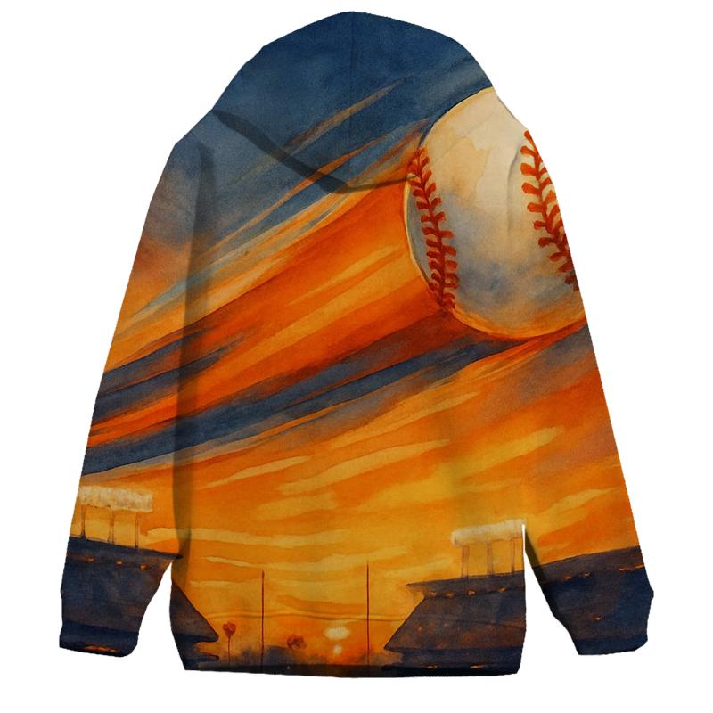 Sunset Home Run Arc custom hoodies