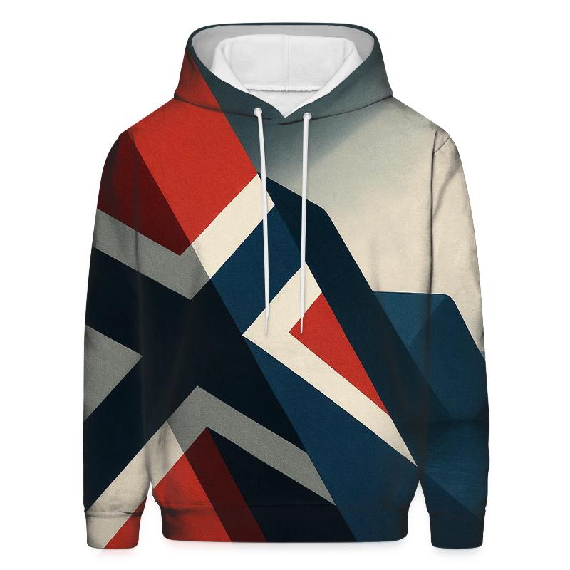 Fjord Geometry embroidered hoodies