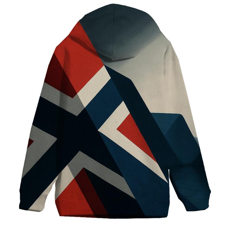 Fjord Geometry embroidered hoodies