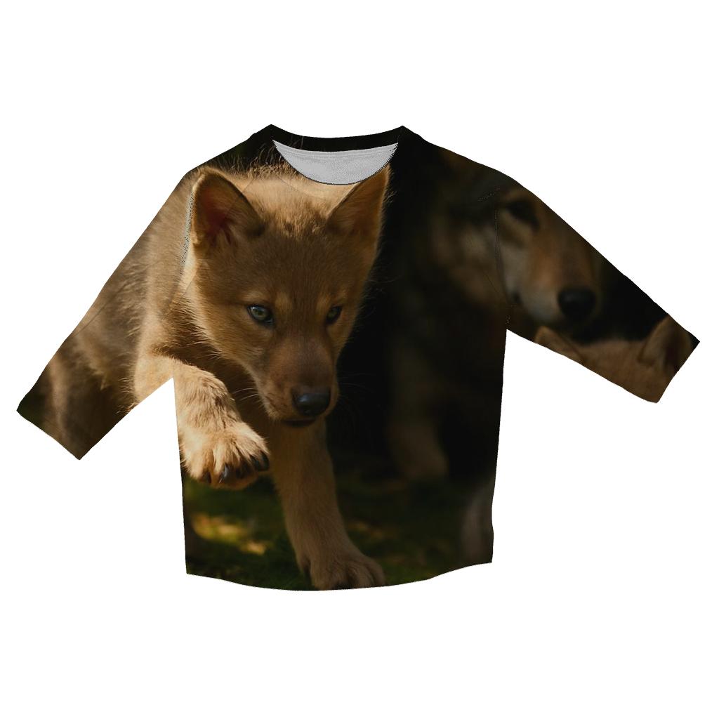 Forest Den Pup Lesson trendy 3/4 sleeve tops
