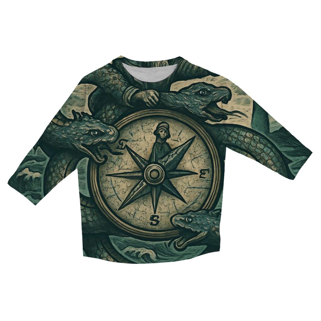 Oceanic Ouroboros Navigator cotton quarter sleeve shirts