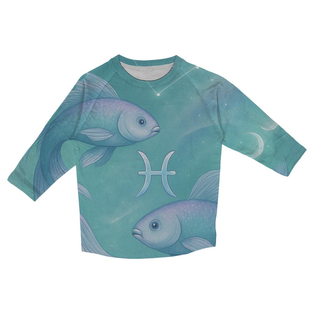 Ethereal Pisces Dual Dream Scene fashion 3/4 sleeve shirts