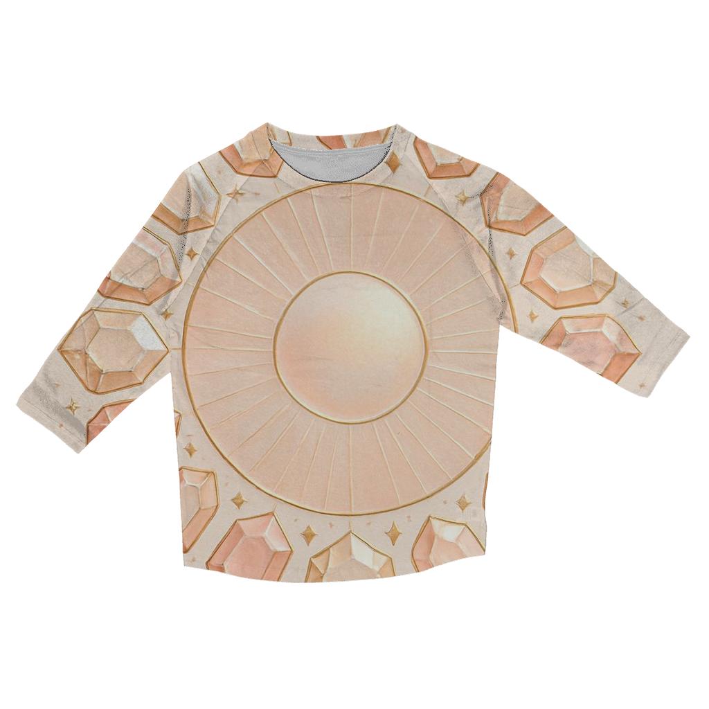 Rosy Gem Halo stylish quarter sleeve tops