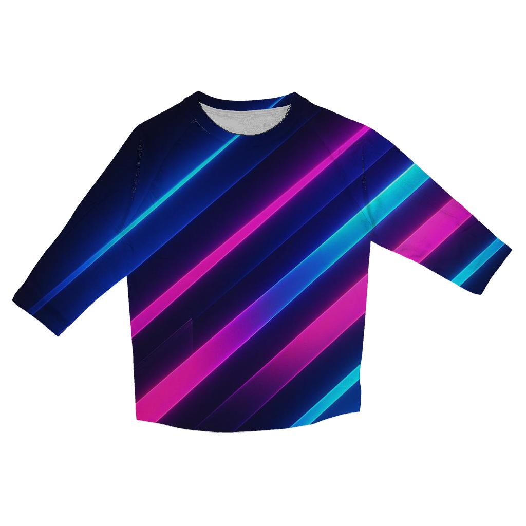 Neon Meridian printed three quarter sleeve shirts