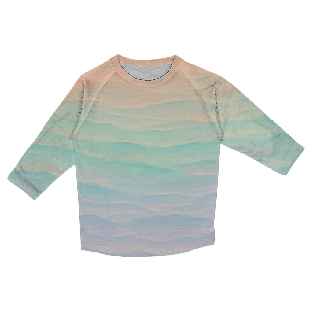 Pastel Reef Flow designer 3/4 sleeve blouses