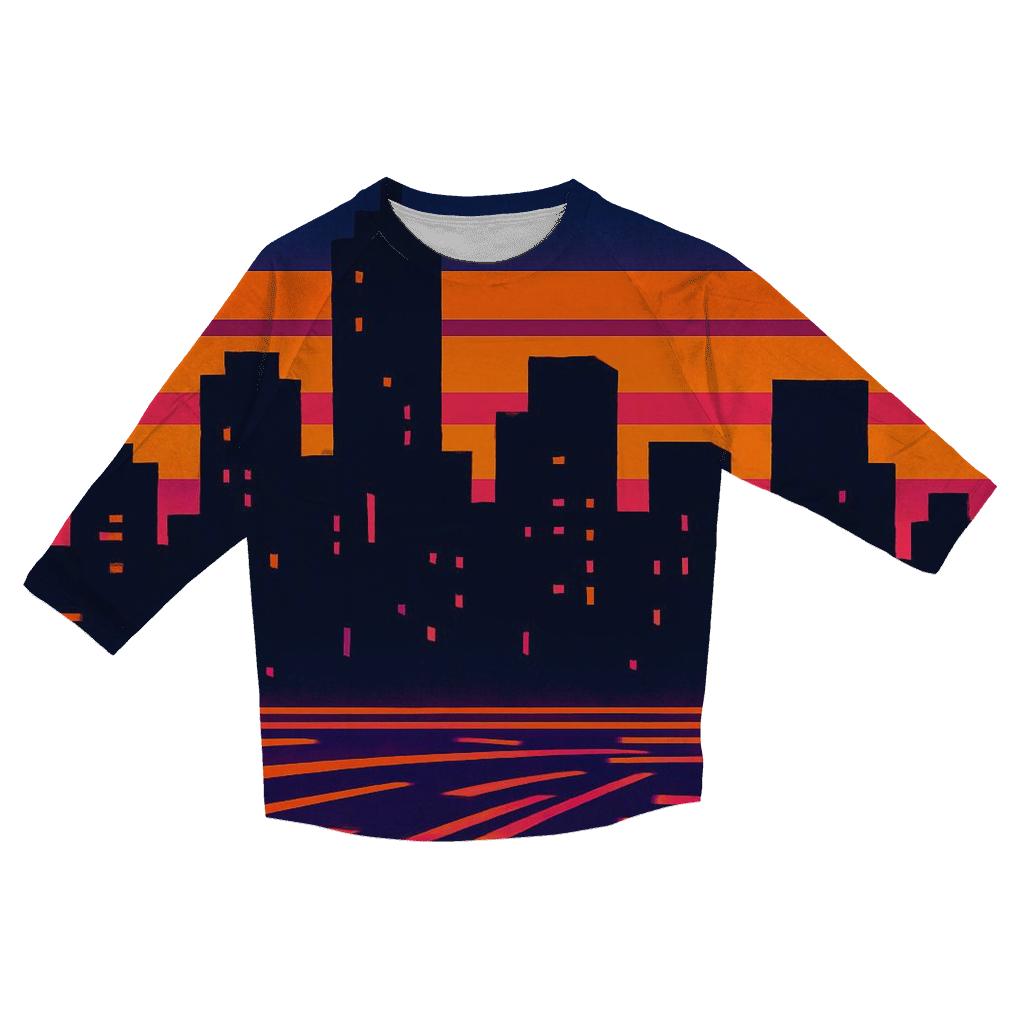 Boogie Night Skyline designer 3/4 sleeve blouses