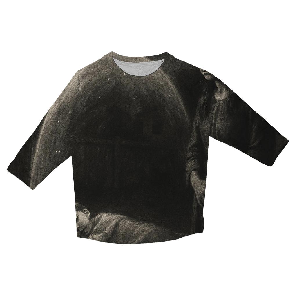 The Invisible Shield printed three quarter sleeve shirts