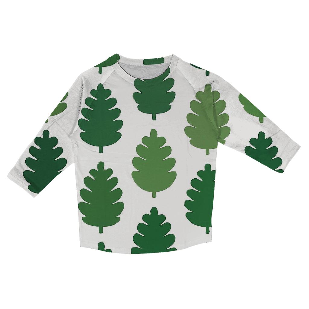 Cascade Of Green Pine Cones cotton quarter sleeve shirts