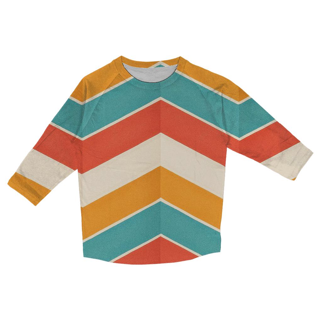Chevron Accordion Fold stylish quarter sleeve tops