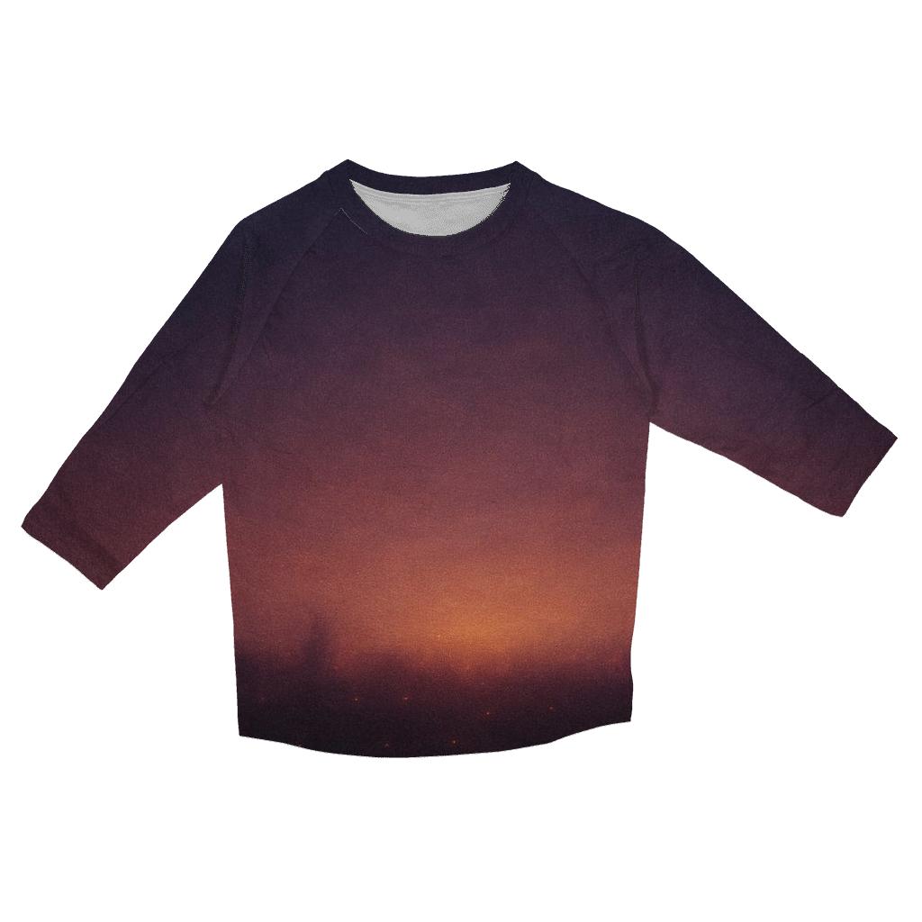 Velvet Twilight printed three quarter sleeve shirts