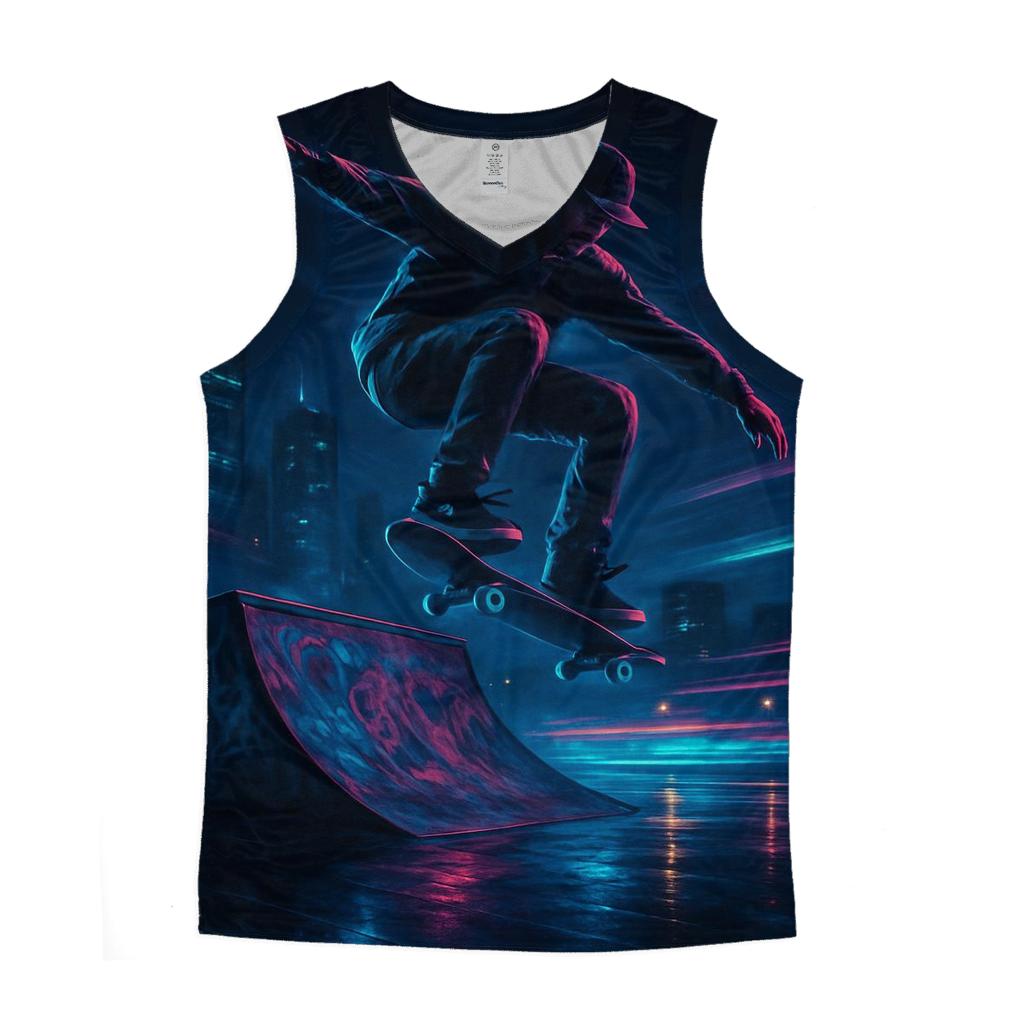 Urban Skate Night Ride trendy fitted tank tops