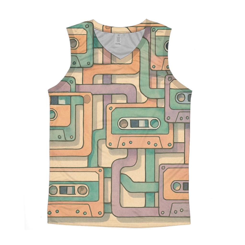 Cassette Maze Retro custom tank tops