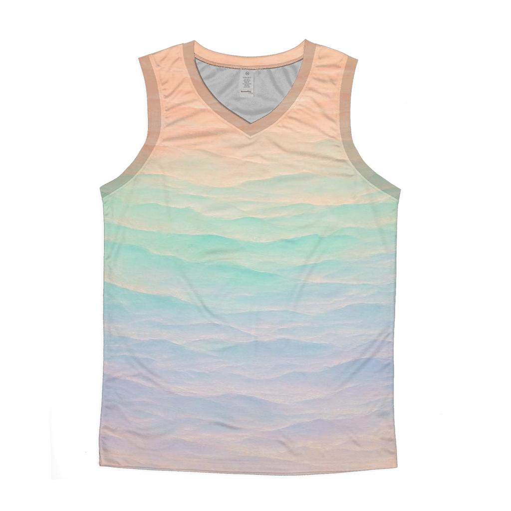 Pastel Reef Flow stylish racerback tanks