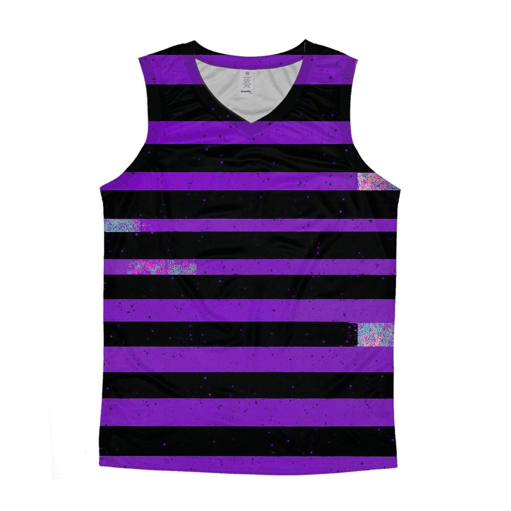 VHS Static Stripes casual summer tank tops