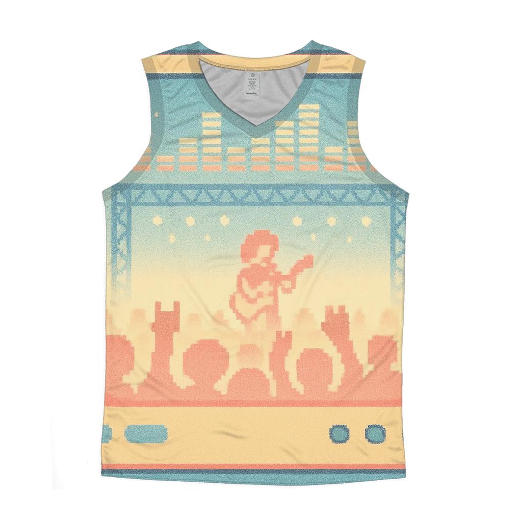 Pixel Concert Night custom tank tops