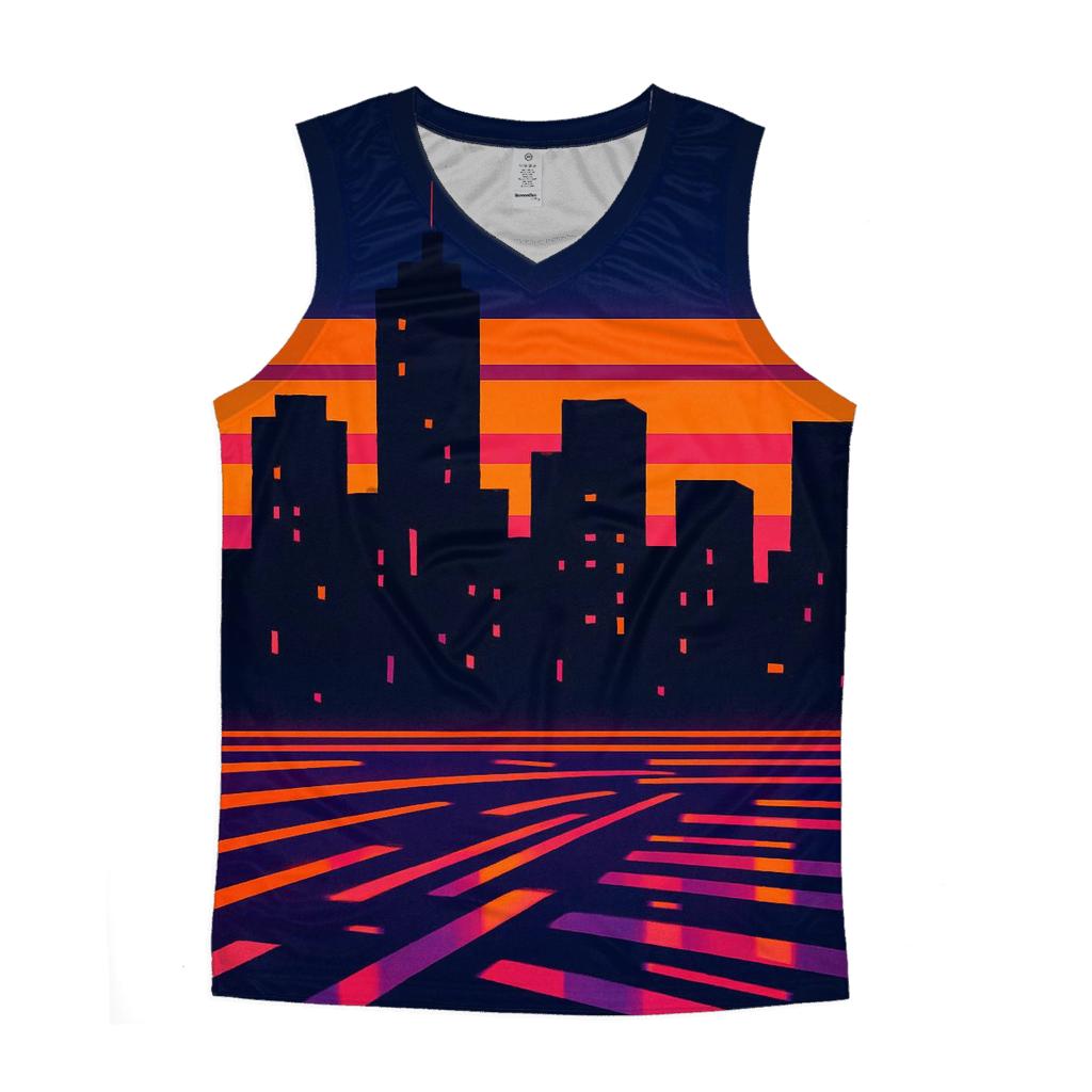Boogie Night Skyline cotton sleeveless tops