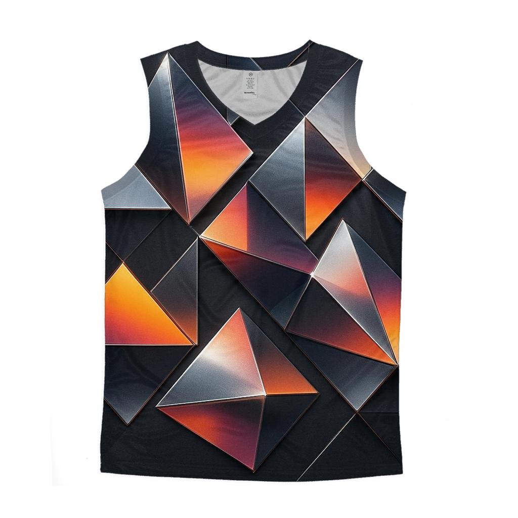 Chrome Mirage Triangles casual summer tank tops