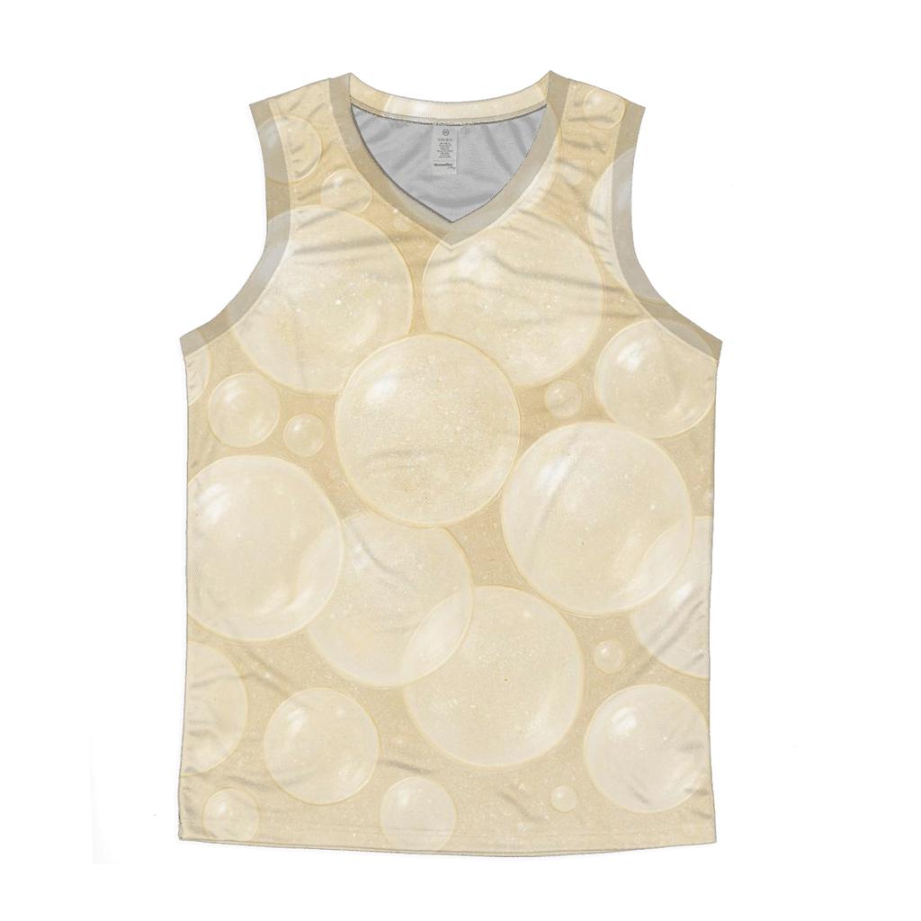 Champagne Bubble Bloom sports performance tank tops