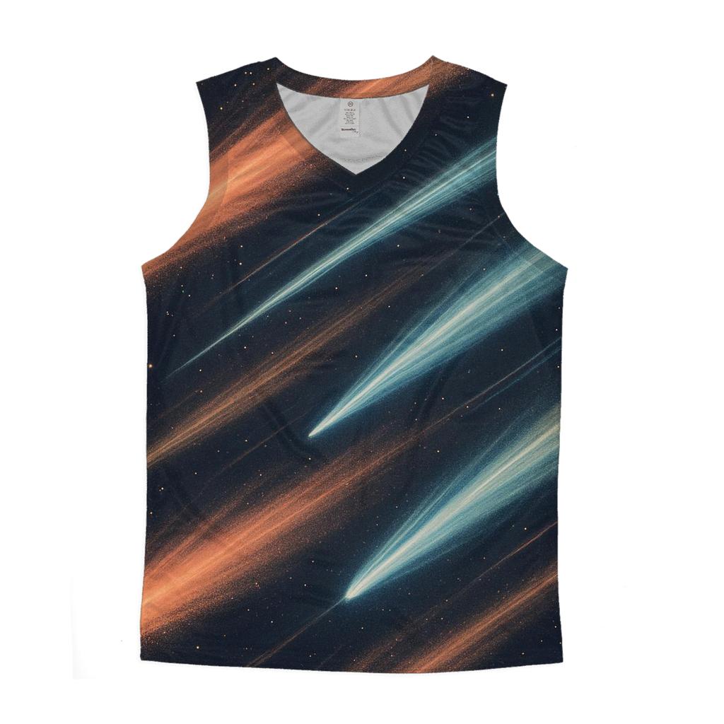 Comet Fan Overprint designer workout tanks