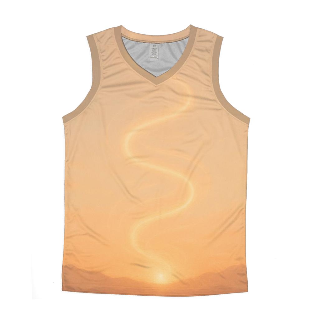 Dawn Spiral cotton sleeveless tops