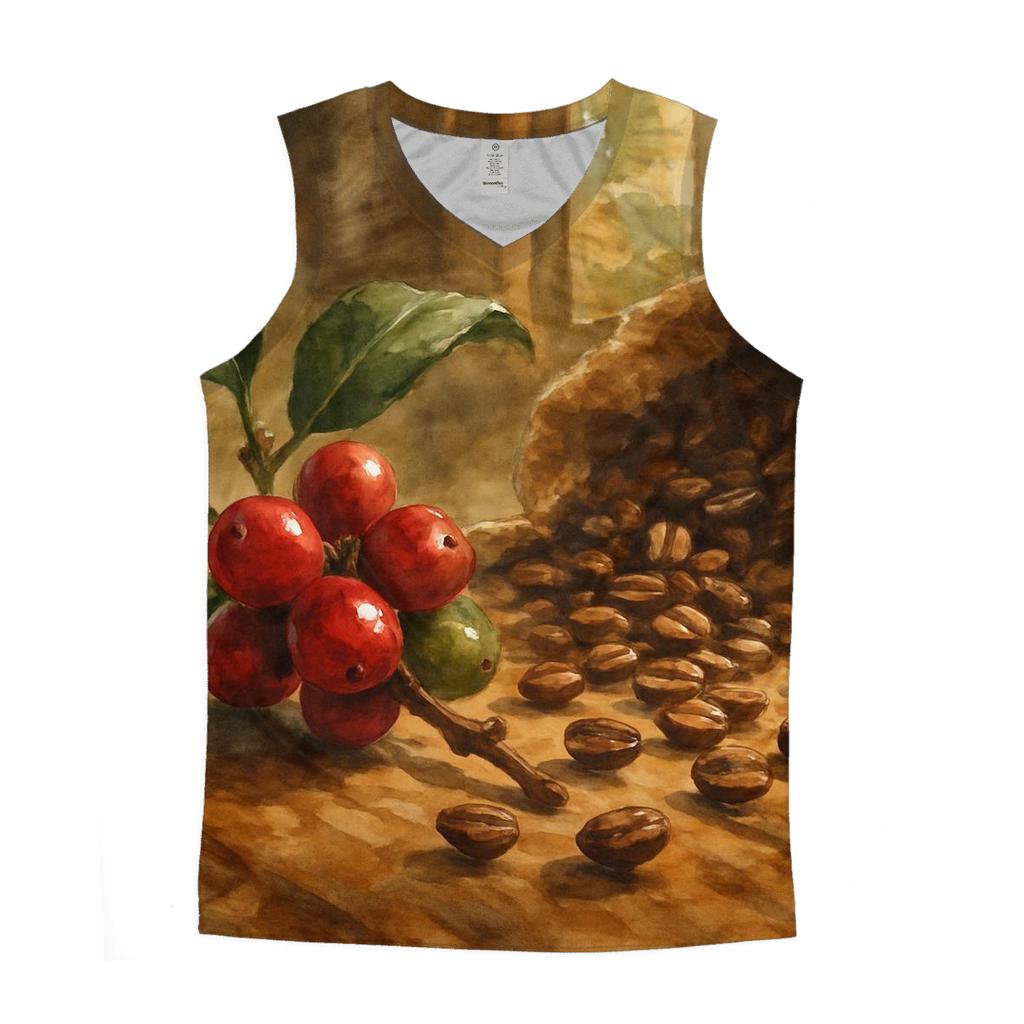 Cherry Branch Still Life custom tank tops