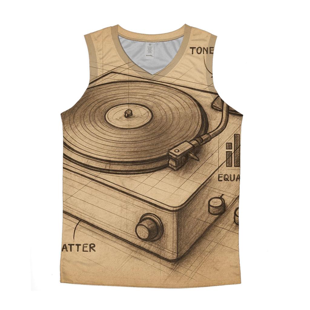 Turntable Blueprint stylish racerback tanks