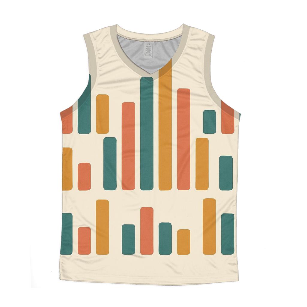 Analog Wave Bars sports performance tank tops