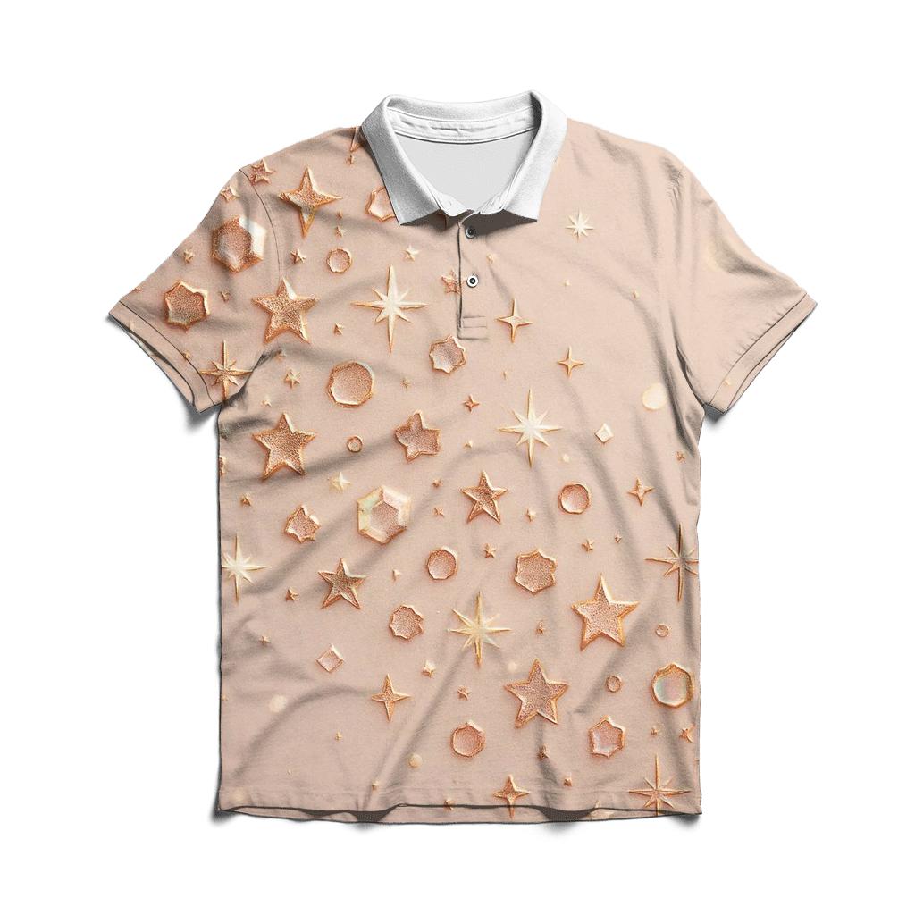 Celestial Confetti designer slim fit polos