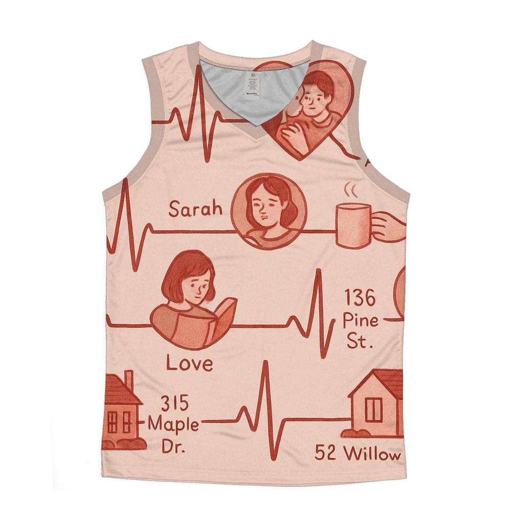The Heartbeat Atlas custom tank tops