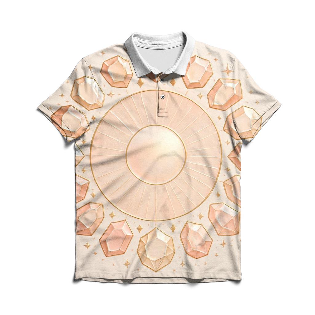 Rosy Gem Halo personalized polo shirts