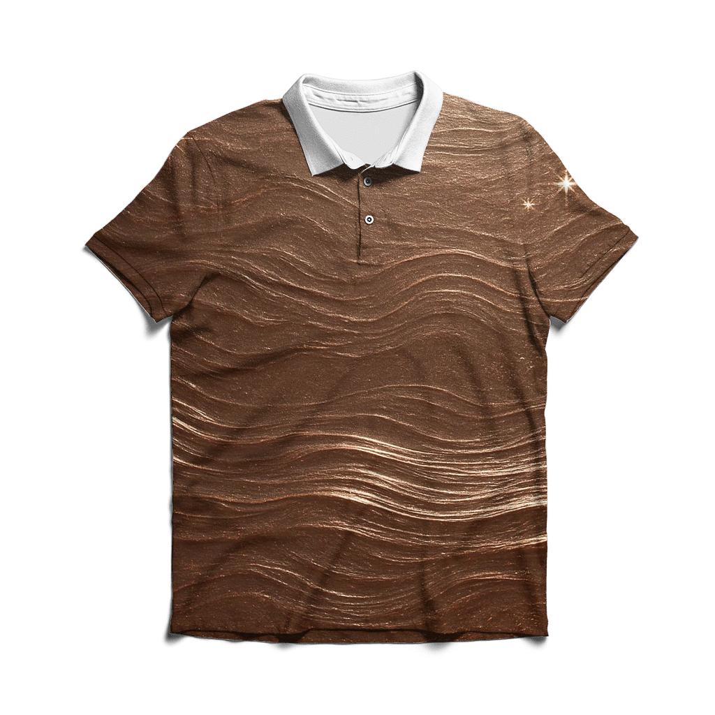 Bronze Tide embroidered polo tops