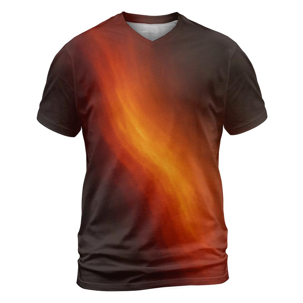 Molten Cascade creative print fashion shirts