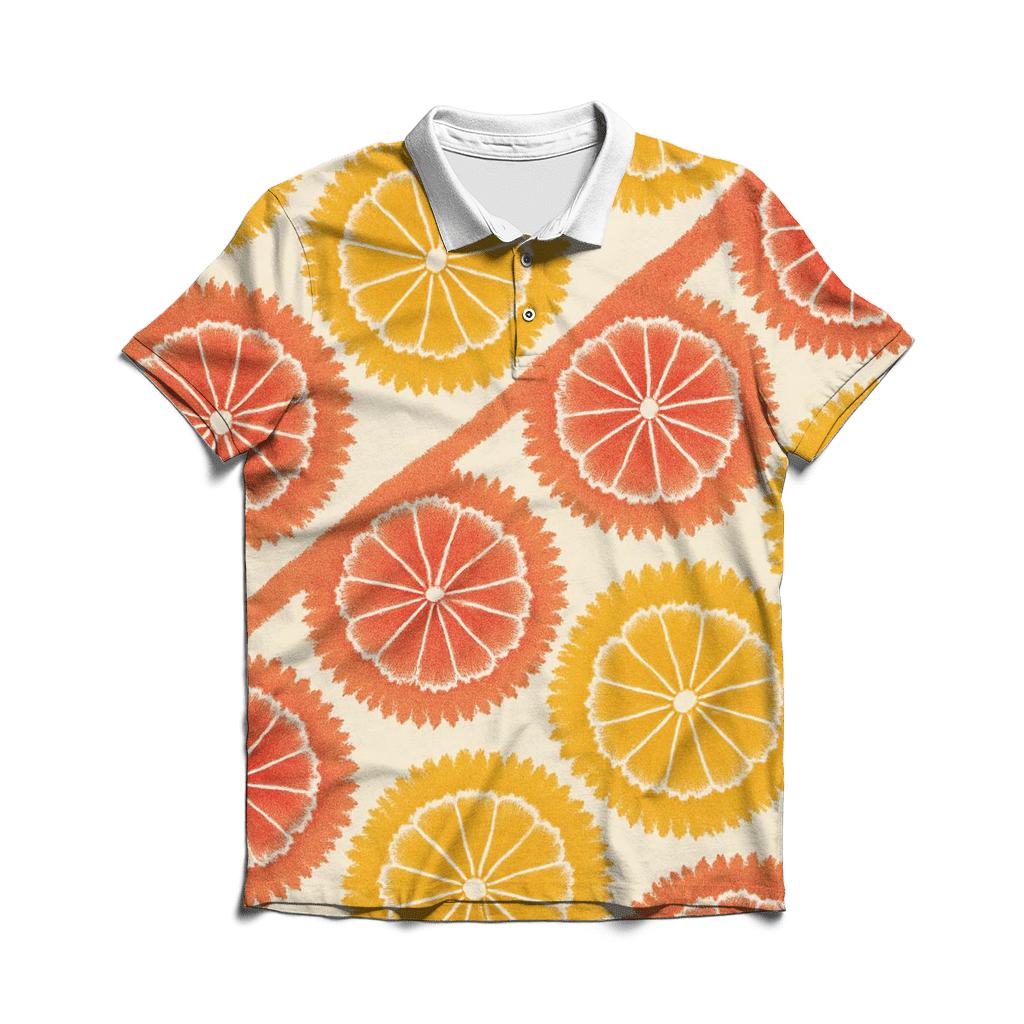 Diagonal Sunrise Kumo personalized polo shirts