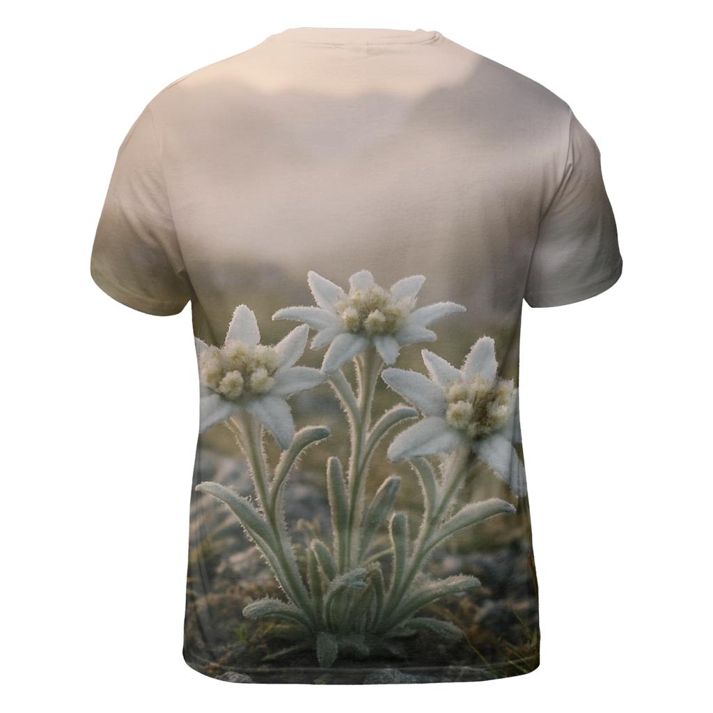Mist Over Alpine Edelweiss Patch custom all-over print shirts