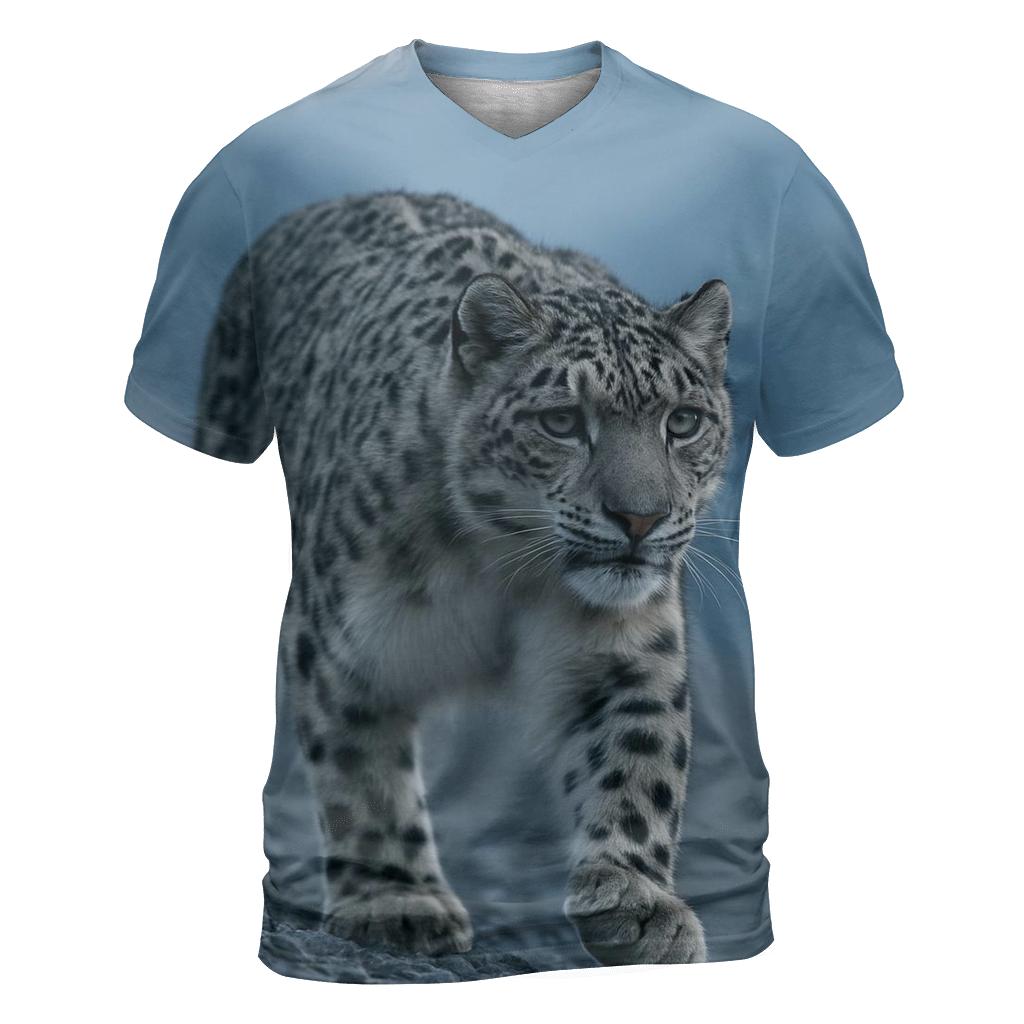 Ridge Ghost Snow Leopard statement graphic shirts
