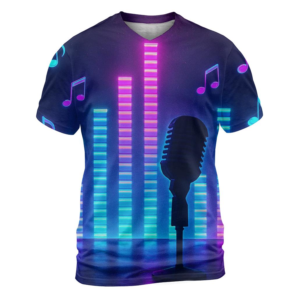 Neon Equalizer Mirage trendy printed shirt styles