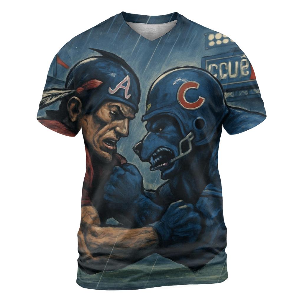 Midnight Standoff At Wrigley Field statement graphic shirts