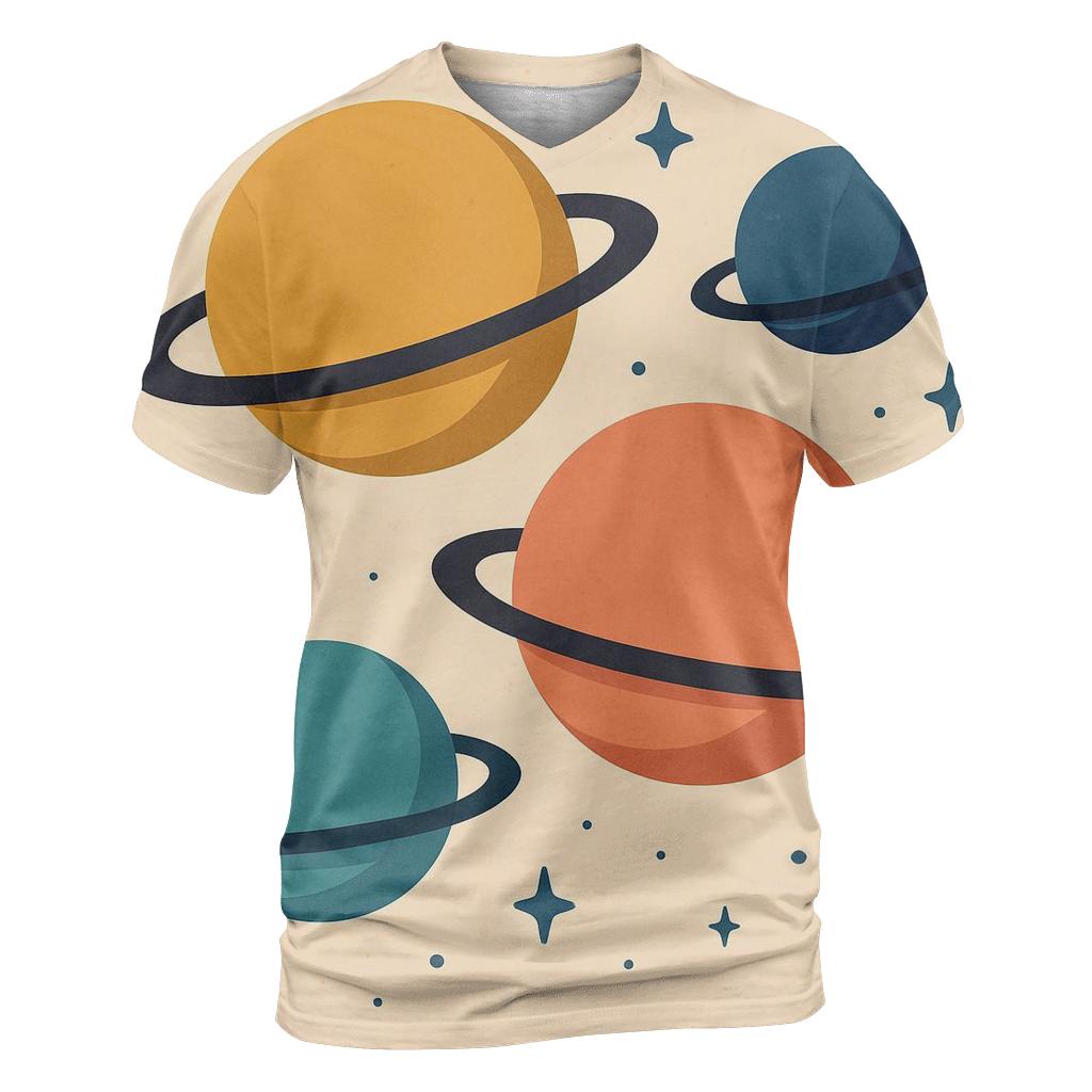 Groovy Planet Waves personalized full print shirts