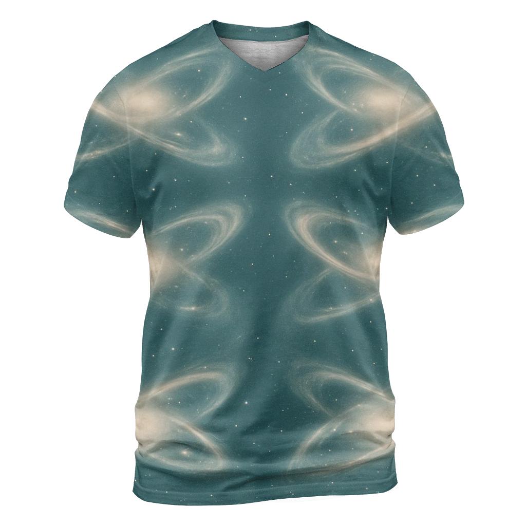 Gravitational-Lens Arc Field designer pattern shirts