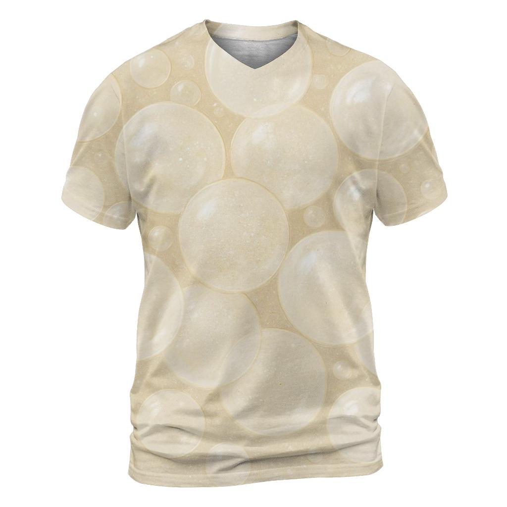 Champagne Bubble Bloom custom all-over print shirts
