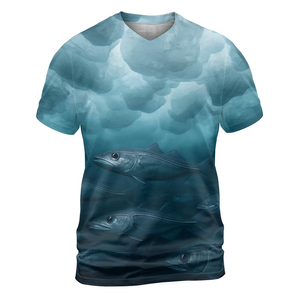 Under-Ice Forage Arctic Cod designer pattern shirts