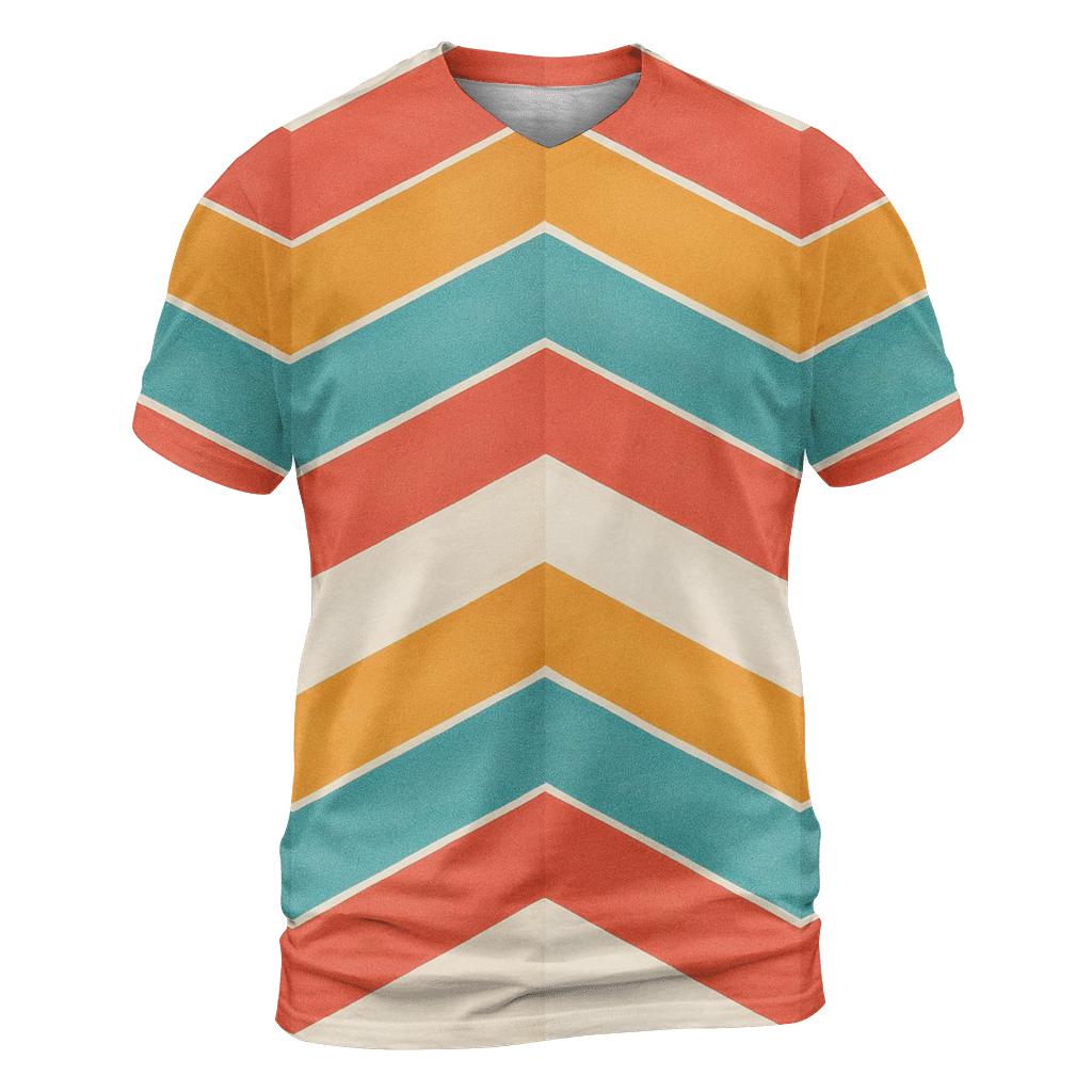 Chevron Accordion Fold personalized full print shirts