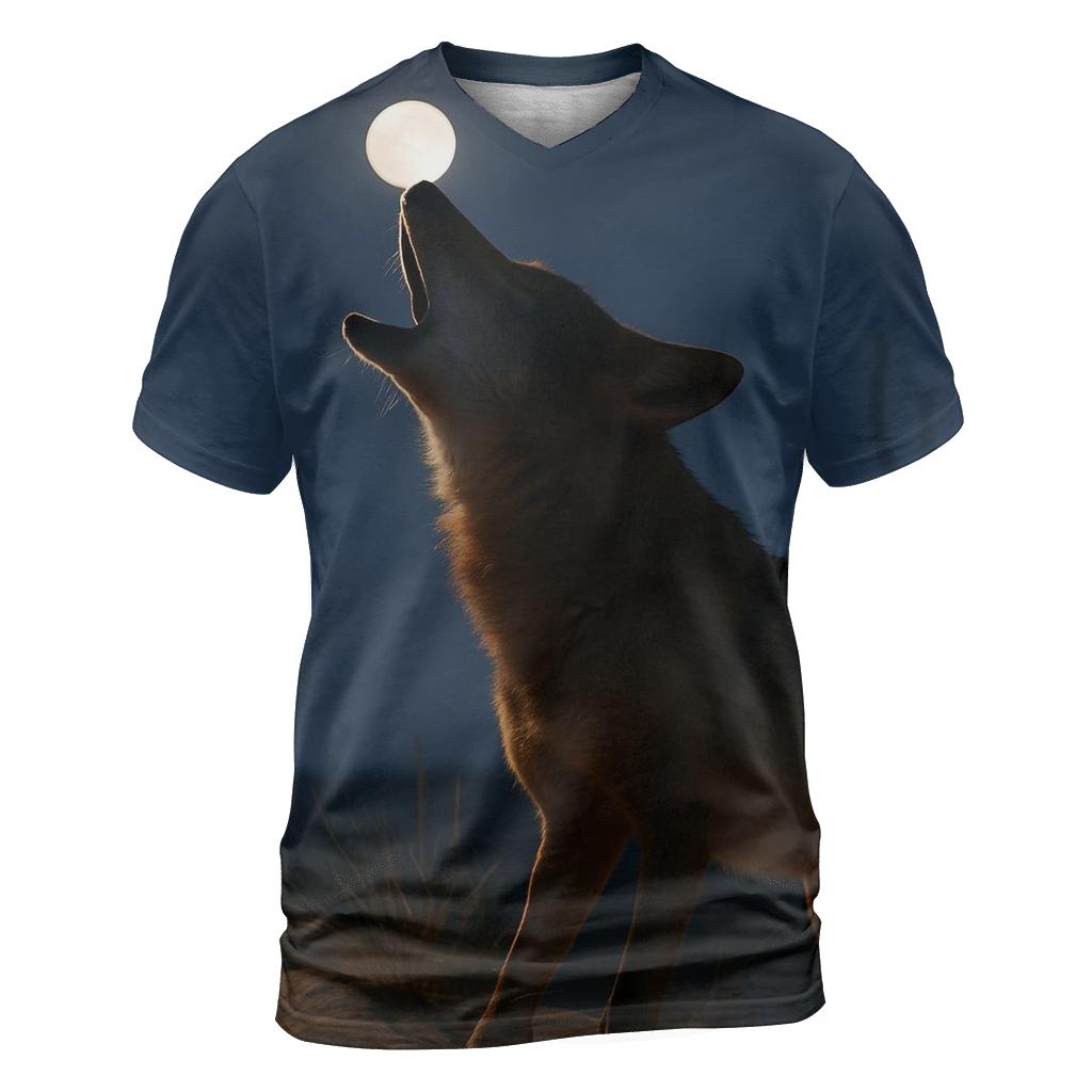 Desert Night Howl unique graphic print tees