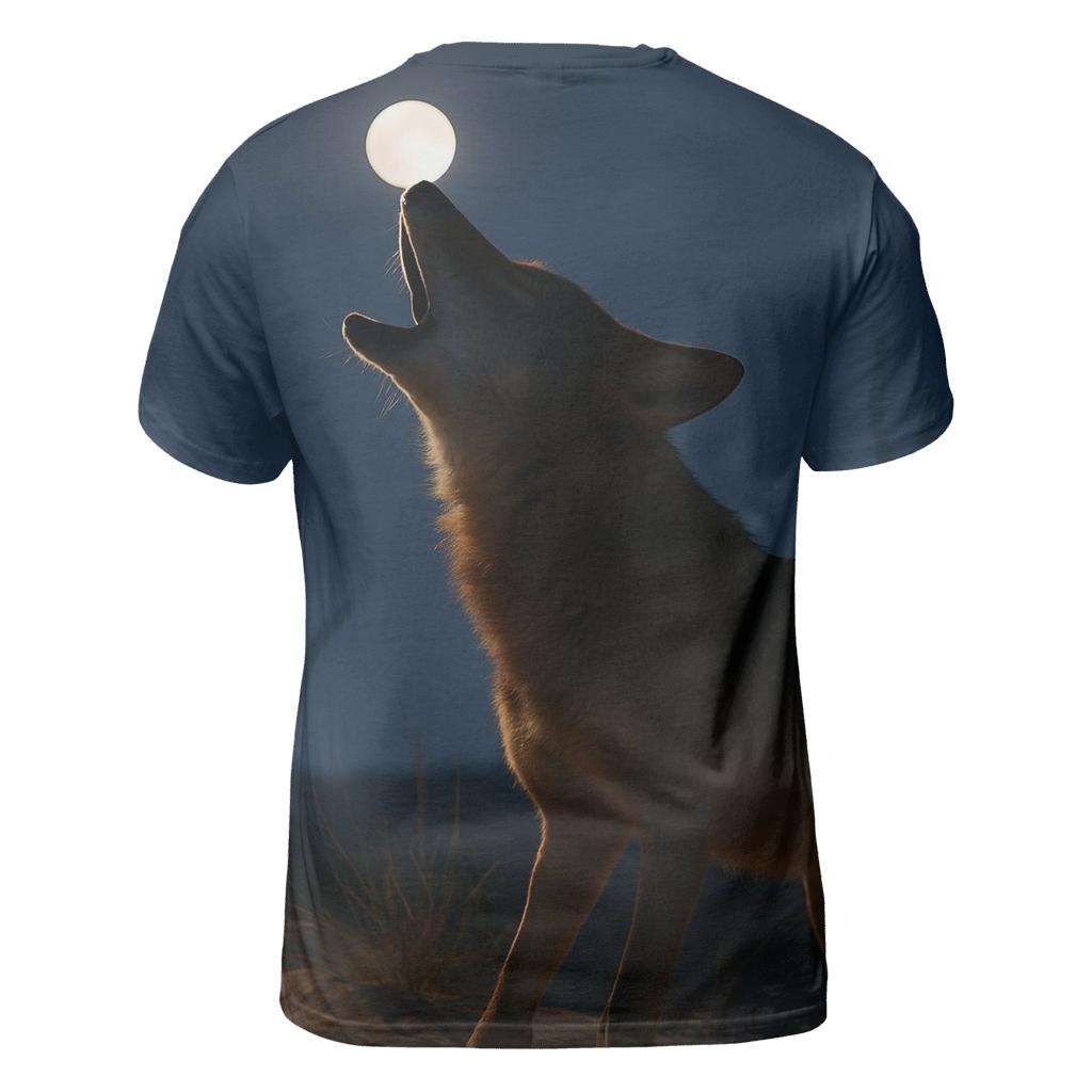 Desert Night Howl unique graphic print tees